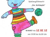 875 - Flohmarkt Schlümpfe Plakat Anmeldung zum 36. Flohmarkt „Schlümpfe“