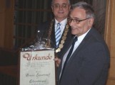 932 - Bruno Sauerzapf Abschied b1 Leimens neuer Ehrenbürger: Erster Bürgermeister Bruno Sauerzapf