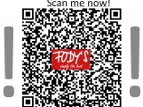 1014- Fody´s Scan me now Kinder unter 1,30 Meter Größe essen gratis!